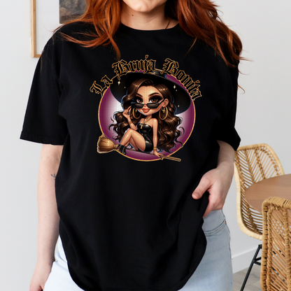 SPOOKY CHICANA BLACK T-SHIRT