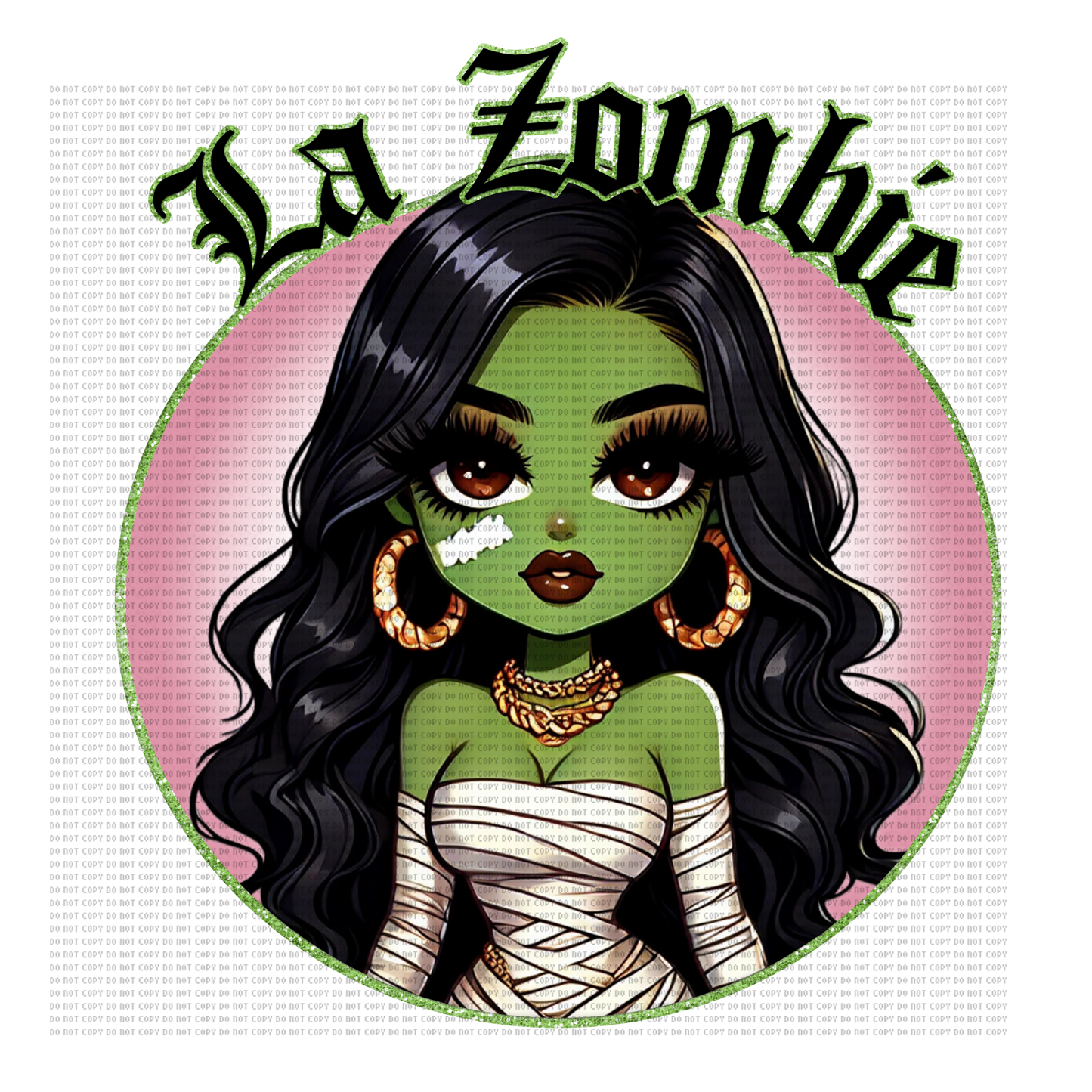 LA ZOMBIE CHICANA DTF TRANSFER 11"