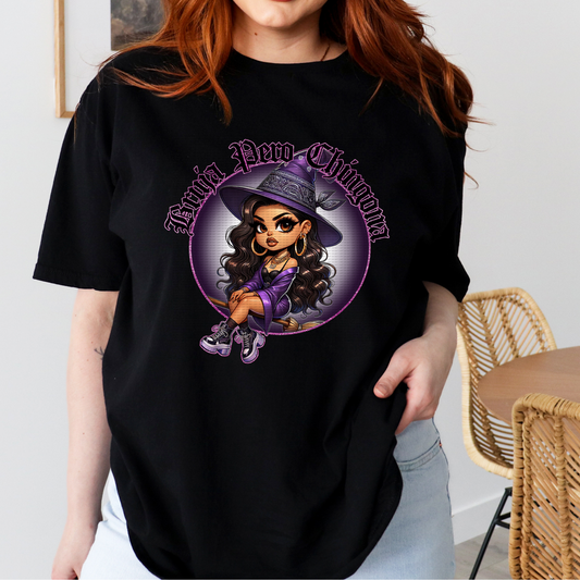 BRUJA PERO CHINGONA BLACK T-SHIRT