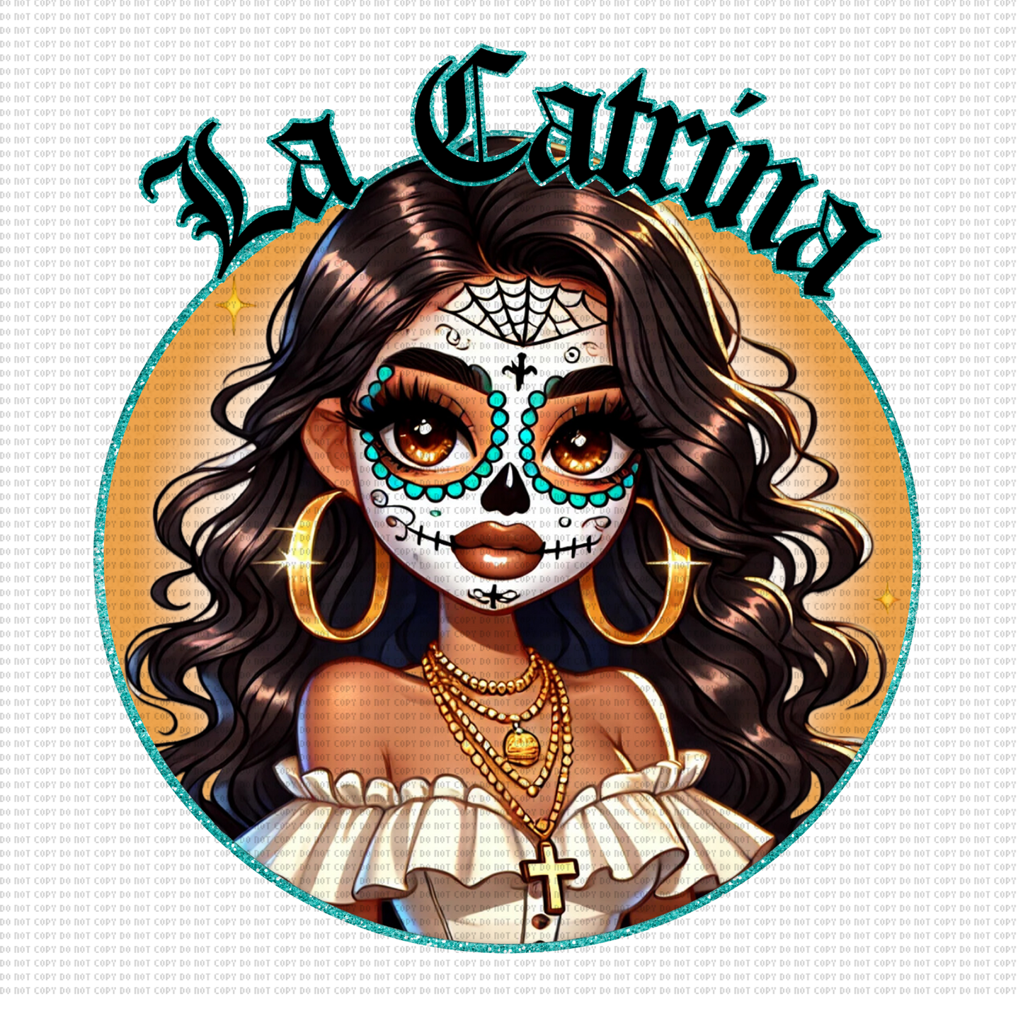 LA CATRINA DIA DE LOS MUERTOS DTF TRANSFER 11"