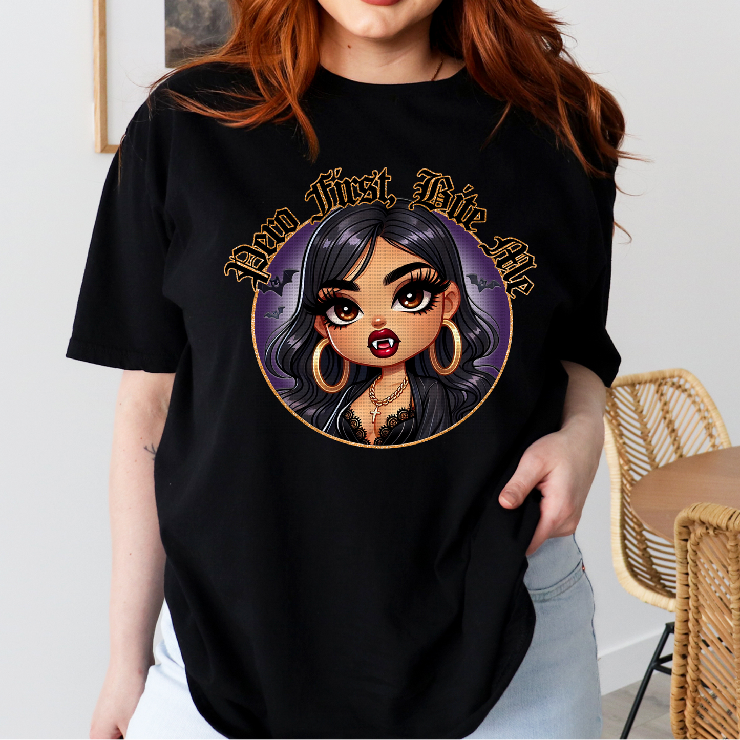 PERO FIRST BITE ME BLACK T-SHIRT