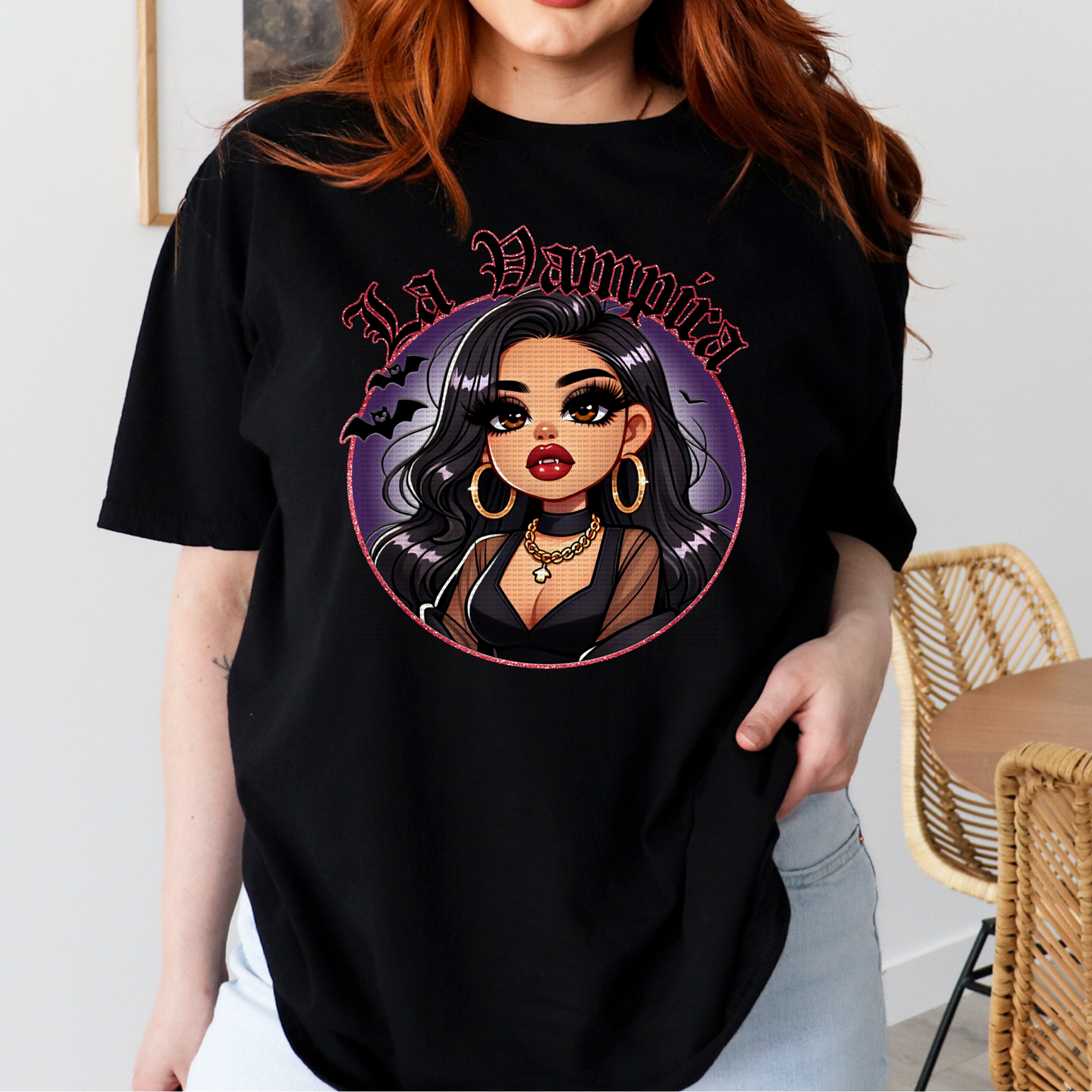 LA VAMPIRA BLACK T-SHIRT